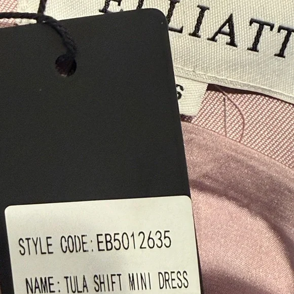 Elliatt Women's Pink Tula Shift Mini Dress Size S NWT formal - Picture 9 of 9